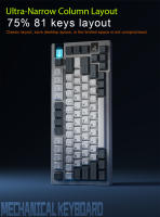 Darmoshark Teclado Mecánico Inalámbrico K8 para Juegos con Retroiluminación RGB Bluetooth y Cable USB-C Compatible con GATERON de 81 Teclas - details 4