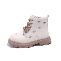 Botas de cuero bordadas para niños y niñas, botines de princesa versátiles, diseño a la moda, otoño - details 15
