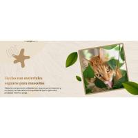 Árbol compacto y estable para gatos grandes, 4 niveles para escalar, rascar, descansar, hojas seguras, fácil montaje, duradero y apto para mascotas - details 5