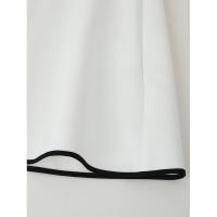 Mini vestido blanco con cordones y cuello levantado para mujer, Vestidos elegantes de manga larga para fiesta, Vestidos clásicos calados para mujer - details 6