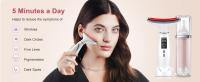 Terapia de luz roja para la cara, masajeador facial, herramienta para el cuidado de la piel, antienvejecimiento, en casa, levantamiento y estiramiento de la piel flácida - details 1