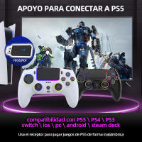 Mando para PS5 PS4 PS3 Gamepad Control Joystick inalámbrico Compatible con PS 5 DualSense Controlador de Juego para PC/STEAM/ANDROID/IOS - details 5