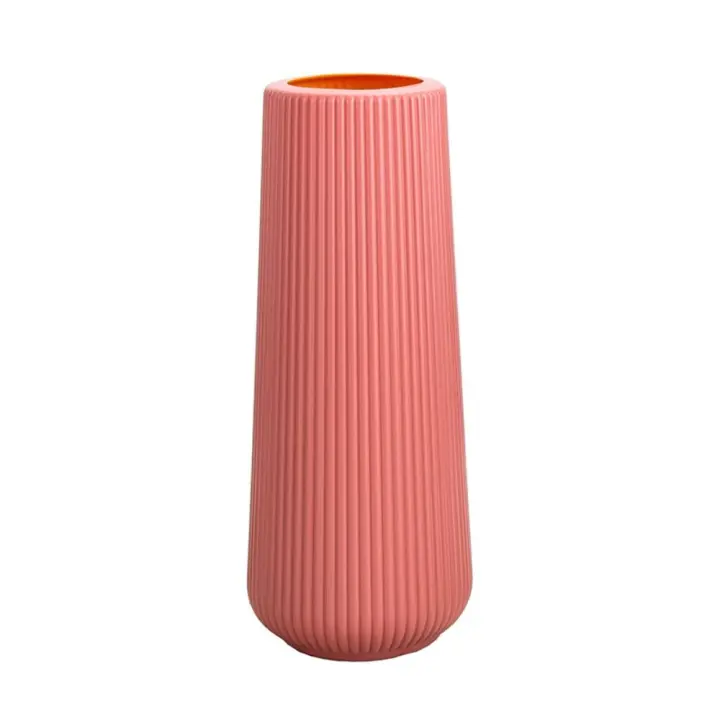 Florero anticaída de cerámica de imitación de plástico, arreglo de flores, maceta moderna de estilo nórdico, decoración del hogar, nuevo - 1