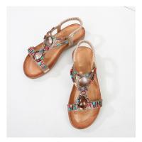 Sandalias de Mujer Verano 2025 |   Zapatos Bohemios Étnicos con Cristales |   Sandalias Deportivas Playa Suela Blanda Antideslizante - Moda Elegante y Confort - details 39
