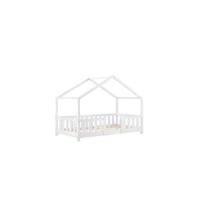 Cama para niños pequeños Cama Infantil 160 x 80cm Estructura Tipi de Madera Pino Blanco Mate - details 8