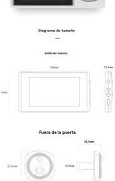 Mirilla electrónica puerta interfonos para casa Timbre inalambrico exterior con camara - details 9