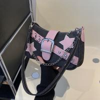 Bolso casual Y2k Bolso de axila Bolso de mano Cadena Bolso de hombro de estilo coreano Patrón de estrella Bolso de mano de mezclilla Viaje - details 8