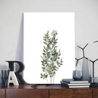 Pintura Nórdica de Arte de Pared en Lienzo JUBEER con Marco Posters de Hojas de Plantas Minimalistas Pictras para Decoración del Hogar - details 7