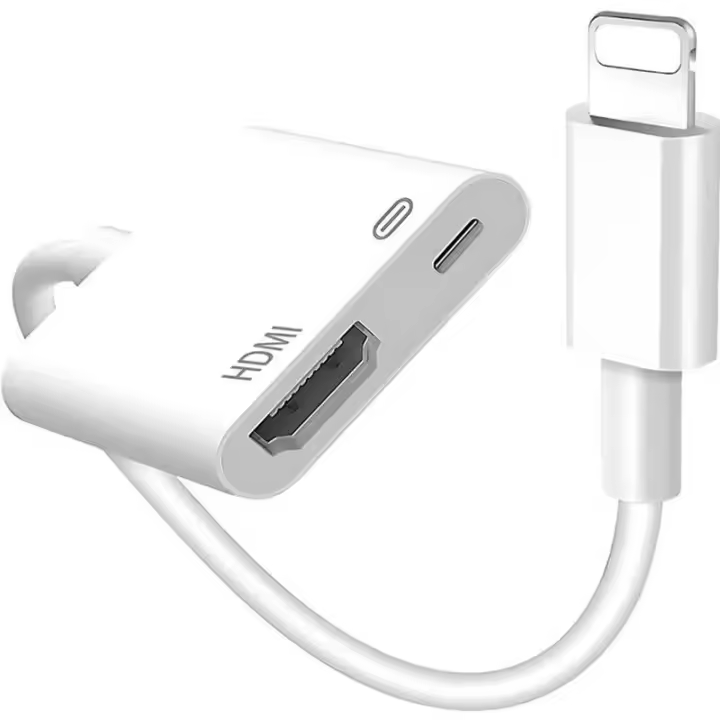 Adaptador Apple HDMI para iPhone iPad 8 pines a TV digital Full HD 1080P Cable de duplicación - 1