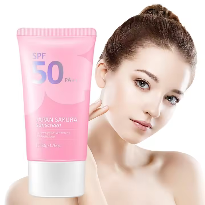 50g SPF 50 PA +++ Sakura protector solar para cara cuerpo cuello bloqueador solar bloqueador solar de larga duración protector solar crema solar - 1