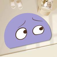 Alfombra para bañera, estera absorbente para baño súper absorbente, alfombrilla antideslizante de secado rápido para pies, alfombrilla divertida y gruesa para el hogar - details 3