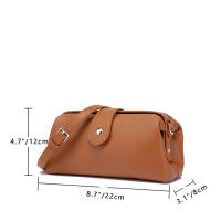 Europea y americana retro de cuero de la PU boca bolsa dorada doctor bolsa clip bolsa casual mini bolsa de mensajero - details 18