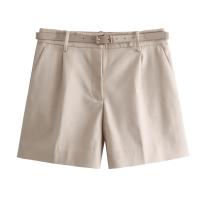 Verano nueva ropa de mujer estilo europeo y americano con cinturón decoración casual moda versátil pantalones cortos 8372 - details 8