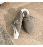 Un pedal de fondo plano bolsa cabeza perezosa medias zapatillas de terciopelo zapatos de mujer de gran tamaño. - details 37