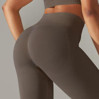 Hamidou-mallas deportivas para mujer, pantalones de Yoga de cintura alta, sin costuras, para correr, Fitness y entrenamiento - details 24