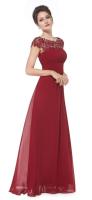 Traje de verano nuevo vestido de noche de graduación de dama de honor plisado de gasa para mujer dulce largo del mismo estilo - details 6