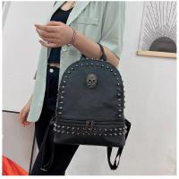 Mochila de Piel Sintética JIEROTYX Estilo Gótico Gran Capacidad Para Mujer Negro - details 5