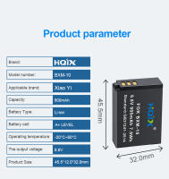HQIX para cámara sin espejo Xiao Yi M1 Yi-M1 BXM-10 BXM10 cargador de batería - details 4