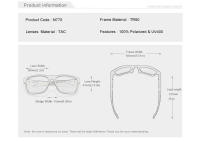 KINGSEVEN-gafas de sol polarizadas para hombre y mujer, lentes UV de diseño de marca, a la moda, novedad de 2023 - details 1