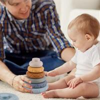 Juego de desarrollo sensorial Montessori para bebé, Juego de habilidades motoras finas, torre de apilamiento - details 5
