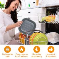 Bandeja de silicona para freidora de aire, molde reutilizable para horno, cesta para Cocina - details 5