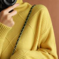Otoño e Invierno nuevo suéter de mujer grueso calidez moda suéter de lana tejido cuello alto 2025 - details 8