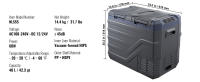 SucceBuy Refrigerador-congelador portátil para automóvil,-4 ℉ -68 ℉   Enfriador de compresor ajustable, 12/24 V CC y 100-240 V CA para exteriores, camping - details 13