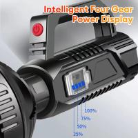 Linterna LED de alta potencia impermeable, linterna de pesca, recargable por USB, potente reflector, lámpara de Camping - details 7