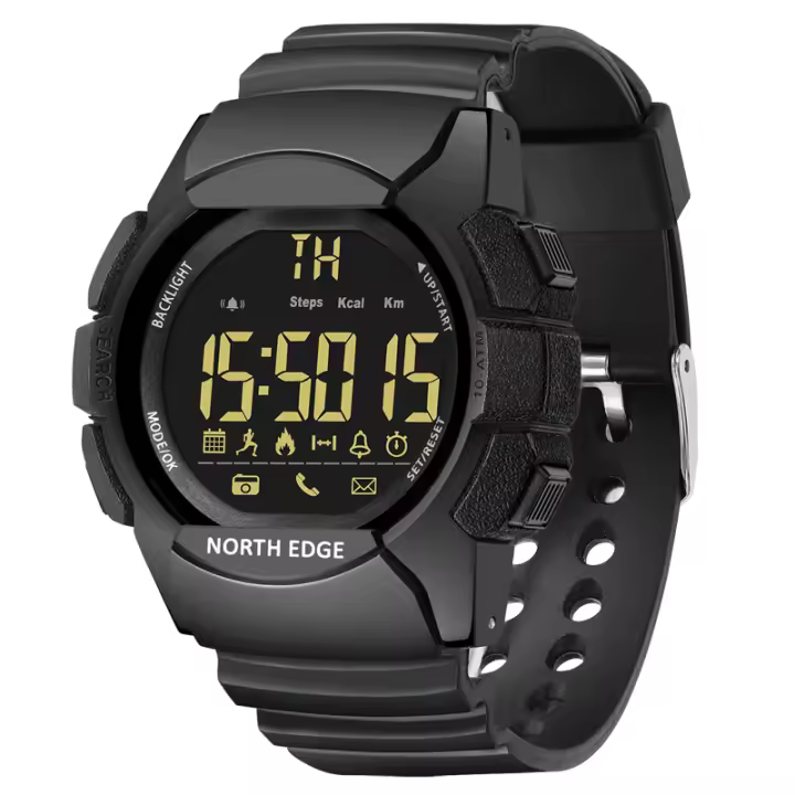 NORTH EDGE AK reloj táctico para hombre 100m impermeable alerta de mensaje entrante - 1