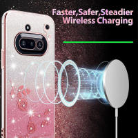 Funda móvil antisísmica con purpurina de flores para teléfono Nothing (3a) - details 4