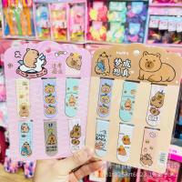 Marcapáginas magnético de dibujos animados Capybara, marcadores magnéticos bonitos, Clips de página, marcapáginas para estudiantes, regalo de lectura de oficina, 6 piezas por juego - details 1