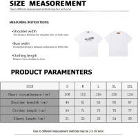 Camisetas Casuales de Verano para Hombres Algodón Puro, Cuello Redondo, Mangas Cortas, Novedad con Estampados de Logotipo - details 15