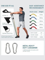 Juego de bandas de resistencia para ejercicios físicos, tubos elásticos, cuerda de tracción, banda de Yoga, equipo de entrenamiento para gimnasio en casa, 360 libras - details 7