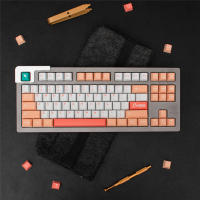 Teclas de color crema de melocotones, perfil de cereza, Material PBT, sublimación, Teclado mecánico MX Switch, 23/129 teclas - details 5