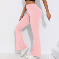 Hamidou-pantalones acampanados de Yoga para mujer, Leggings para Fitness, pantalones de cintura alta para levantar el trasero, pantalones de secado rápido para ciclismo y Fitness - details 17