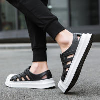 Agujero zapatos pareja ocio al aire libre versión coreana playa transpirable antideslizante suela suave hueco sandalias lluviosas - details 23