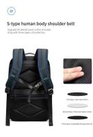 Nuevo Mochilas Escola antirrobo con carga USB, mochila impermeable para ordenador portátil para hombre - details 7