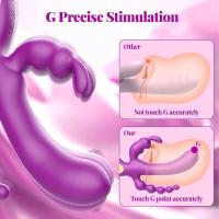 Empaque privado Vibrador de conejo con punto G sexy Estimulador de clítoris femenino Masajeador de consolador anal vaginal Juguete sexual silencioso para adultos para parejas - details 1