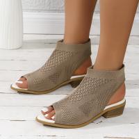 zapatos de sandalias de tacón bajo de verano para mujer - details 3