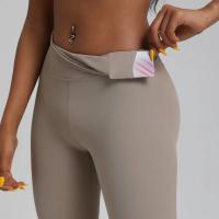 Solid Color 2.0 Women's sports leggings Plus size high waist Yoga leggings Sports Gym integrated training Jogging back built-in - details 4