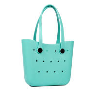 Bolso De Playa Grande Para Verano EVA Inodoro Para Mujer Bolsa De Picnic Con Agujeros Impermeable Bolsa De Hombro Con Manija - details 14