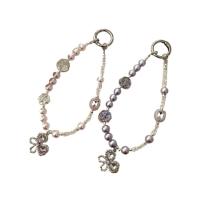 Abalorio para teléfono, cordón plateado galvanizado, luz de lujo, antipérdida, lazo de amor, colgante para teléfono, cordón para teléfono móvil con cuentas Ins - details 1