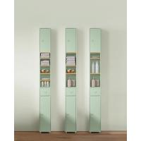 Mueble de Baño de Alto Estante Estanterías con 2 Puertas y Cajón Blanco Tamaño 20x20x180cm - details 41