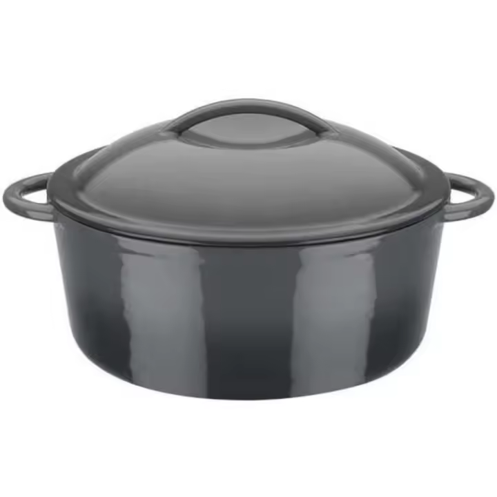 Olla de Cocina, Gris, 24 x 10 cm, 4 l, Hierro Fundido - 1