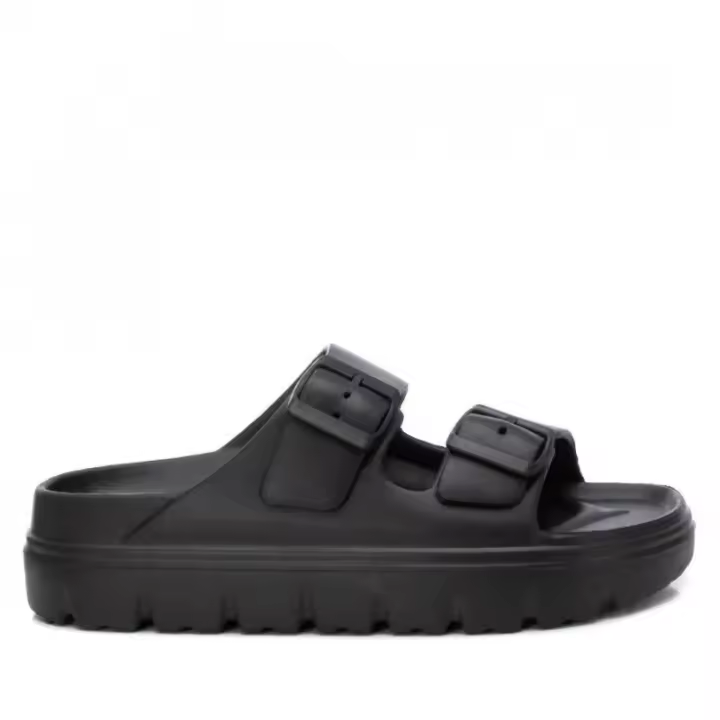 XTI Sandalias de agua para mujer142550 01 PELA DE PLAYA NEGRA CON DOS HEBILLAS 35754 25V - 1