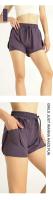 Pantalones cortos deportivos de Yoga para mujer, Shorts ligeros, holgados, de cintura alta, secado rápido, transpirables, para exteriores, recreativos, para correr - details 7