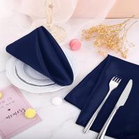 50 Uds servilleta de satén 43cm * 43cm decoración de mesa para servir toalla de cena para fiesta de boda hogar Hotel decoración navideña servilletas de mesa verde - details 3