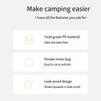 NatureHike-juego de Crute portátil para acampar, contenedor de iluminación para Villa de Picnic Vies al aire libre, lata de botella de condimento para barbacoa en bolsa - details 1