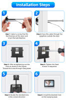 Cámara de puerta inteligente con WiFi, mirilla de vídeo con visión nocturna, PIR, detección de movimiento, visor de puerta, 1080P, 4,3 pulgadas, Tuya, Alexa - details 13