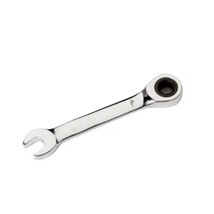 Llave combinada de trinquete corto de acero CR-V, Mini llave Reversible de flor de ciruelo de 8mm-17mm, llave manual de doble uso - 1